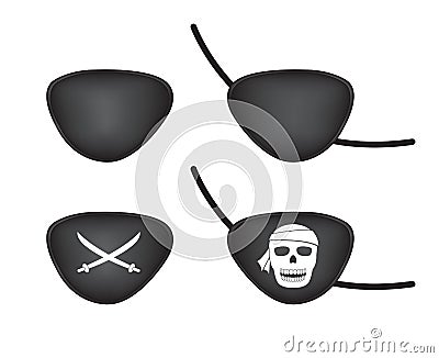 Pirate eye patch Vector Illustration