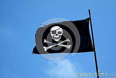 Pirate Flag Stock Photo