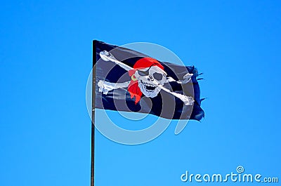 Pirate Flag Stock Photo