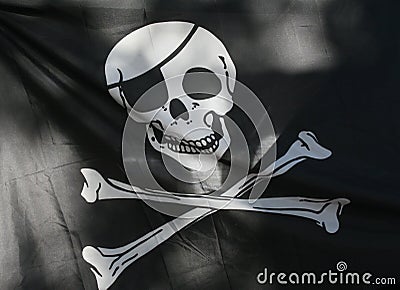 Pirate Flag Stock Photo