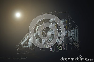 Pirate ghost ship. Stock Photo