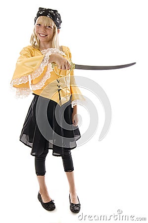 Pirate Girl! Stock Photo