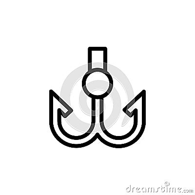 Pirate, hand icon. Simple line, outline vector elements of pirate icons for ui and ux, website or mobile application Stock Photo