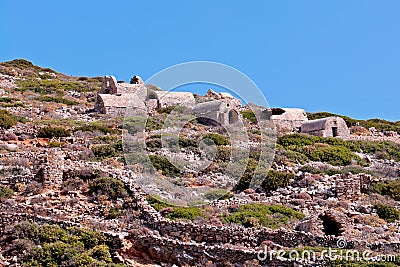 Pirate house with fences on saria island Stock Photo