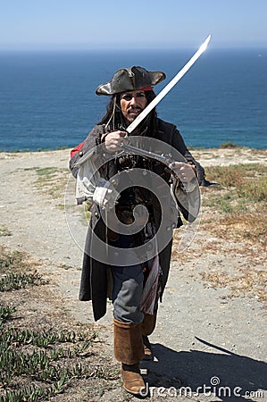 Pirate Landing Stock Photo