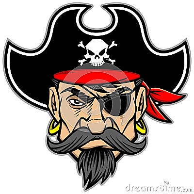 Pirate Mascot Vector Illustration