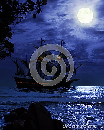 Pirate ship Stock Photo