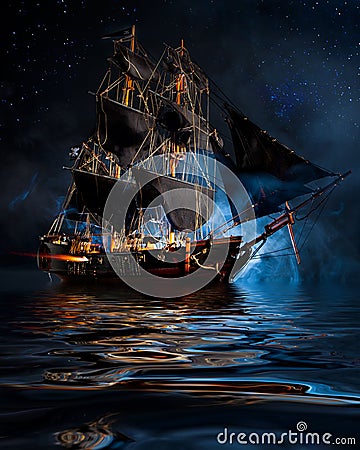 Pirate Ship Stock Photo - Image: 61196063