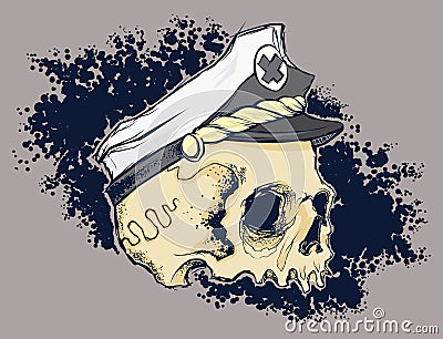 Pirate Skull Head file Stock Photo