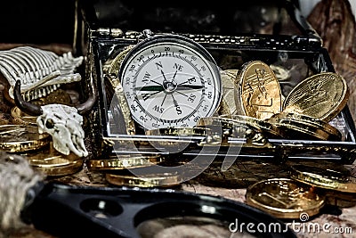 Pirate treasure Stock Photo