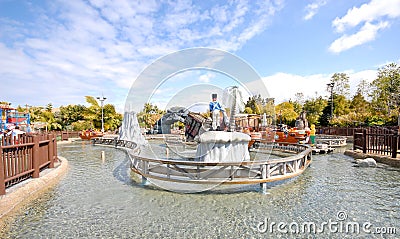 Pirate Water Ride at Legoland Editorial Stock Photo