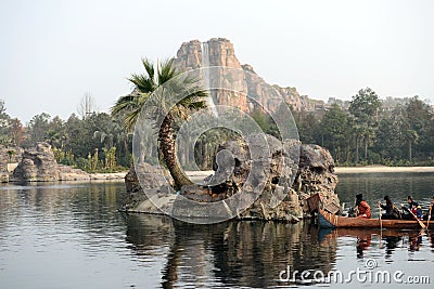 Pirates of the Caribbean in Disneyland Editorial Stock Photo