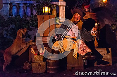 Pirates of the Carribbean Ride Editorial Stock Photo