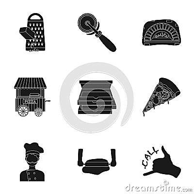 Pirates set icons in black style. Big collection of pirates vector symbol stock illustration Vector Illustration