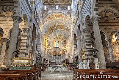 Pisa Cathedral interior, Italy Stock Photo