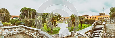 Pisa, Italy. Giardino Scotto panoramic view Stock Photo