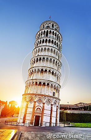 Pisa leaning tower, Italy Stock Photo