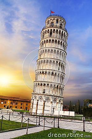 Pisa leaning tower, Italy Stock Photo