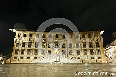 Pisa night view, Tuscany, Italy Stock Photo