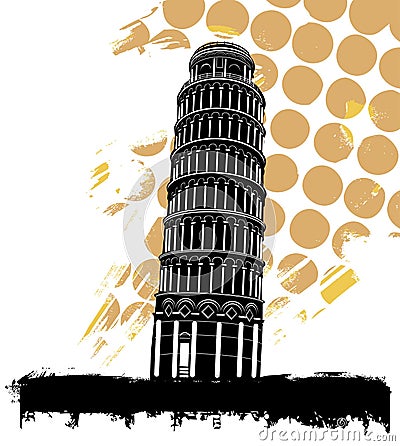 Pisa tower Vector Illustration