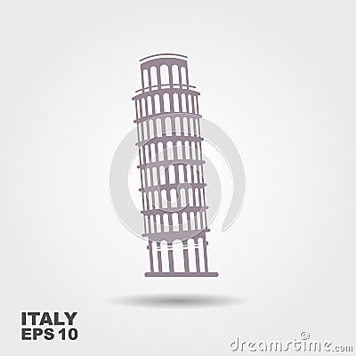 Pisa Tower icon Vector Illustration Vector Illustration