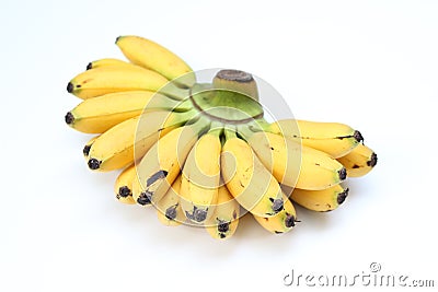 Pisang mas banana or golden banana Stock Photo