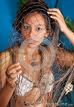 Pisces zodiac girl Stock Photo