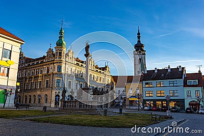 Pisek - town in South Czechia. Sunny day Stock Photo