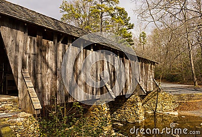 Pisgah Covered Bridge Stock Photo