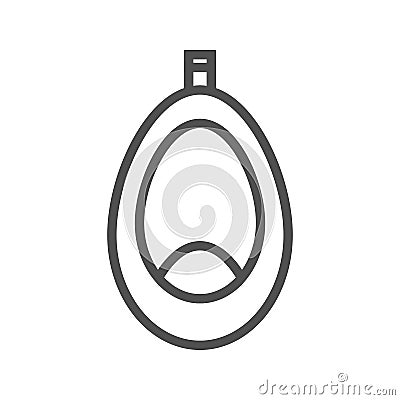 Pissoir line icon Vector Illustration