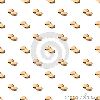 Pistachio nuts pattern Vector Illustration