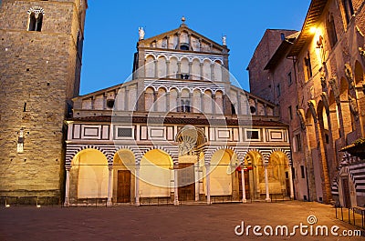 Pistoia old cathedral church monument Stock Photo