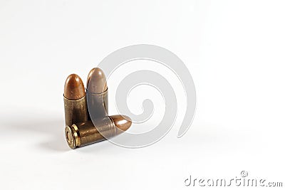 pistol ammunition Stock Photo