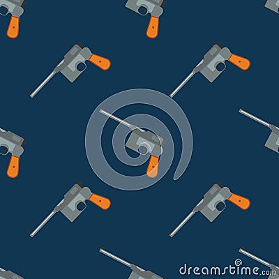 Pistol handgun security and military weapon Vector Illustration