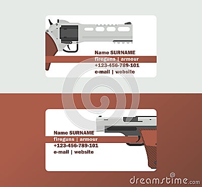 Pistols vector business card western gun cowboys retro revolver backdrop illustration wildlife cartoon wildwest sheriffs Vector Illustration