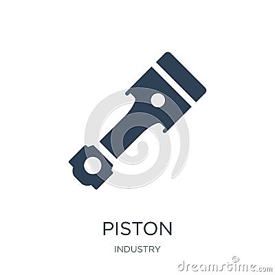 piston icon in trendy design style. piston icon isolated on white background. piston vector icon simple and modern flat symbol for Vector Illustration