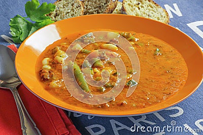 Pistou soup Stock Photo