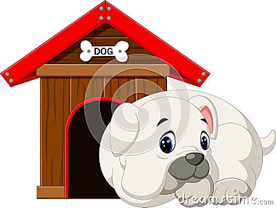 Pit Bull Dog Vector Illustration