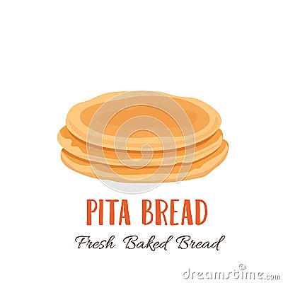 Pita bread icon Vector Illustration