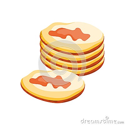 Pita bread.Illustration of Pita bread Vector Illustration