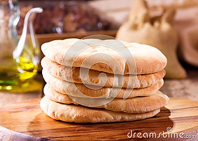 Pita bread Stock Photo