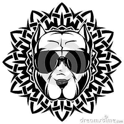 Pitbull Vector Illustration