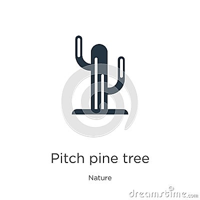 Pitch pine tree icon vector. Trendy flat pitch pine tree icon from nature collection isolated on white background. Vector Vector Illustration