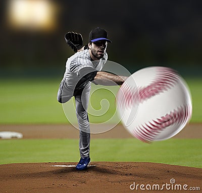 Pitcher Baseball Player Stock Photo