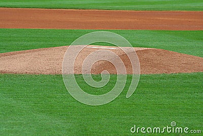 Pitcher's Mound Stock Photo
