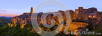 Pitigliano medieval town in Tuscany Italy Editorial Stock Photo