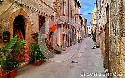 Pitigliano town, Tuscany region, Italy. History and tourism Stock Photo