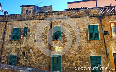 Pitigliano town, Tuscany region, Italy. History and tourism Stock Photo