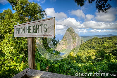 Piton Heights, St. Lucia Stock Photo