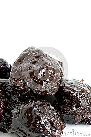 Pitted Prune Stock Photo